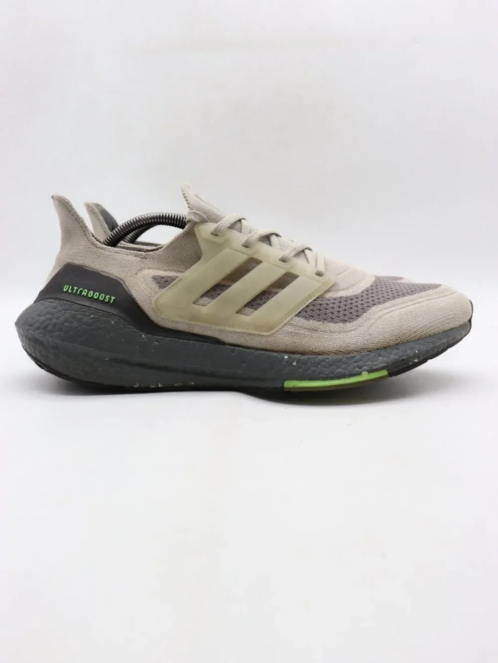 Adidas Ultra Boost 21 Sneakers Men's 11.5 Gray Primeknit Running Sneakers S23875